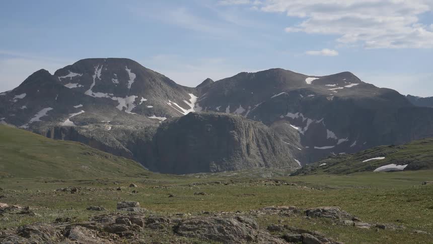 A scenery of a mountain view