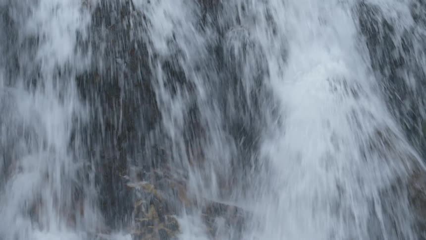 Waterfall flowing over rocks