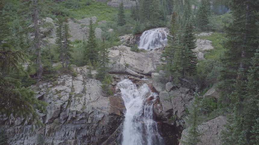 An aerial view of a wilderness