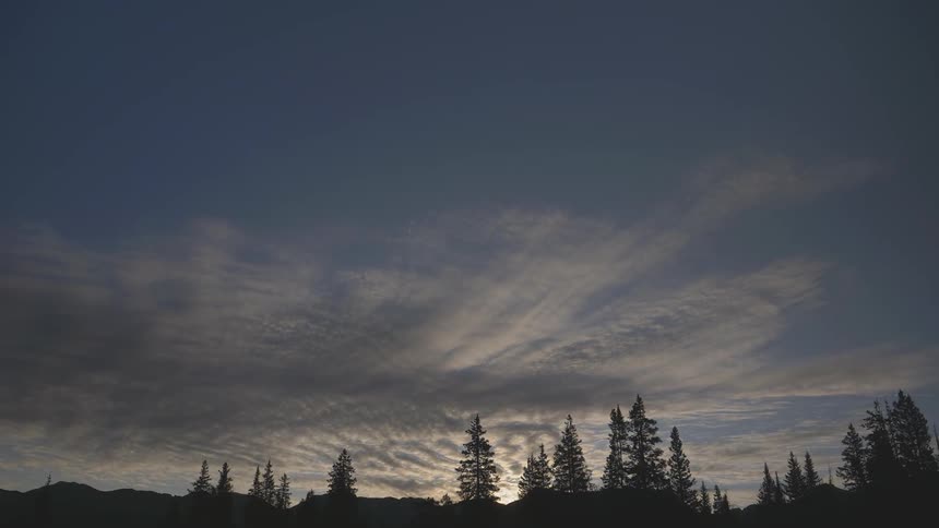 A scenery of a time lapsing sky