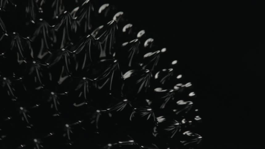 Light reflection and vibration cause peaks and bubbles on black