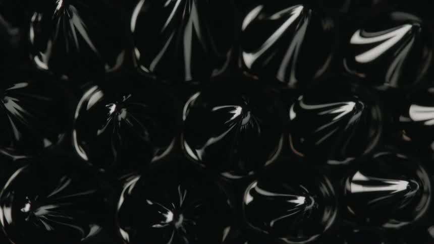 Magnetic fluid makes patterns until it converges into itself making one big blob