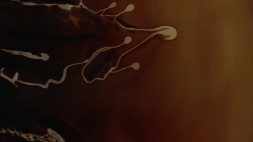 Liquids swirl around