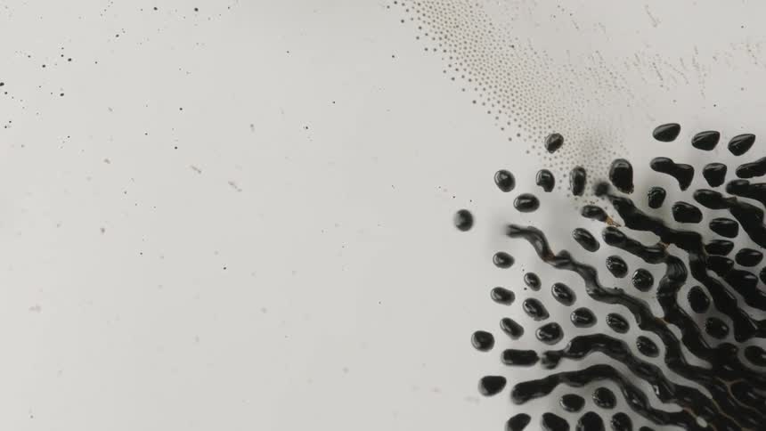 Abstract photo of liquid moving along a surface