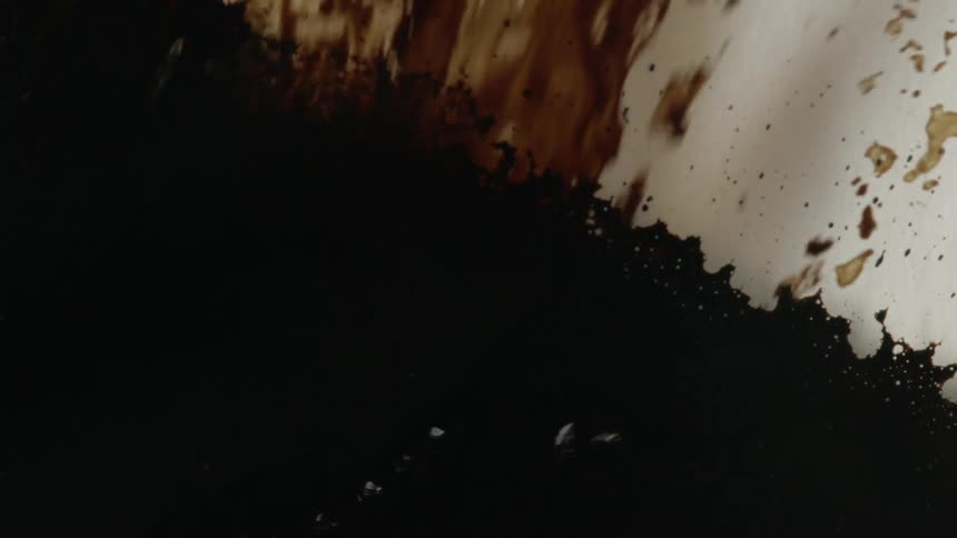 A strange chocolate liquid