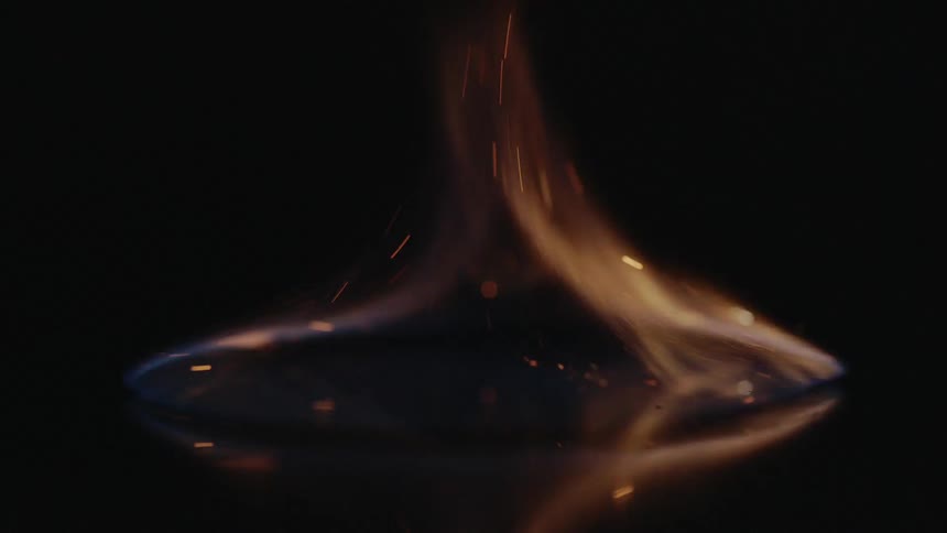 A fire starting up