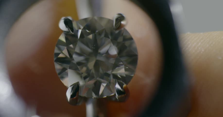 Close up of a diamond