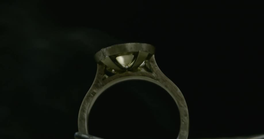 Smoke rises from a metal piece