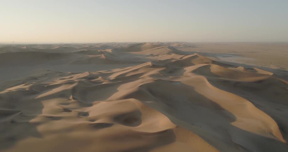 Dunes of sand across the horizon