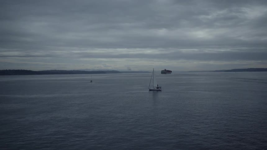 Boats floating on water