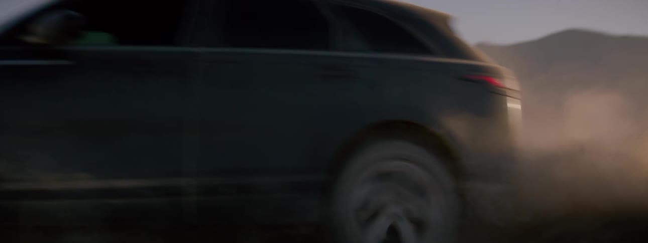 Action shot of a suv drifting