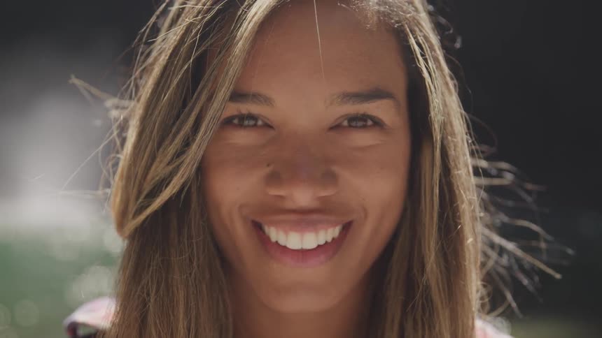 Close up of a woman smiling