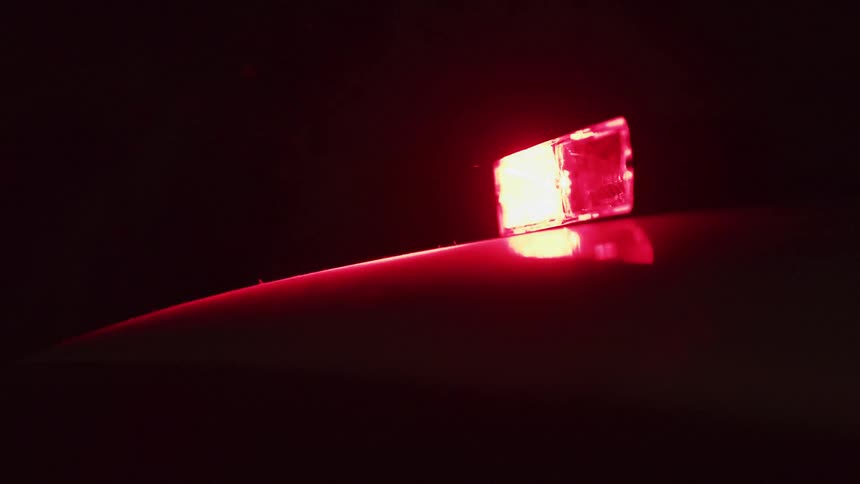 Close up of a police light