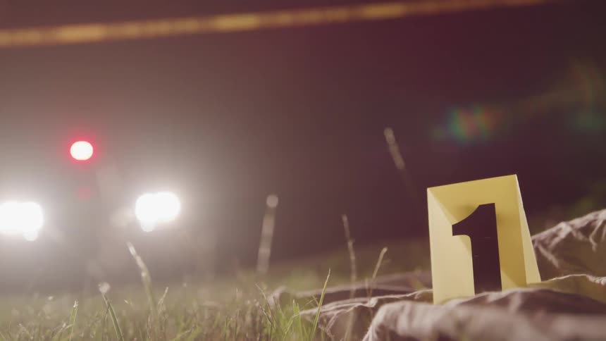 Static shot of a crime scene