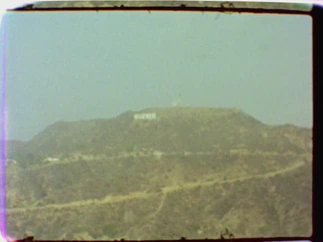 View of the hollywood sign from a distance
