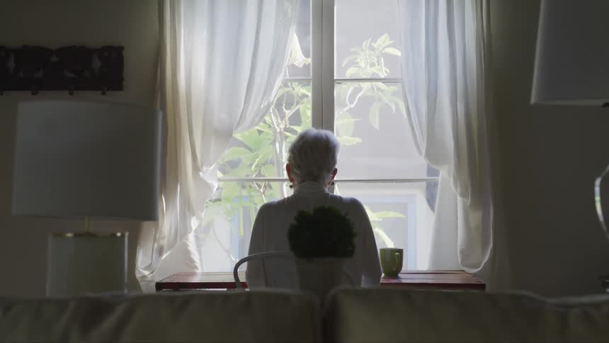 A woman sitting at a desk
