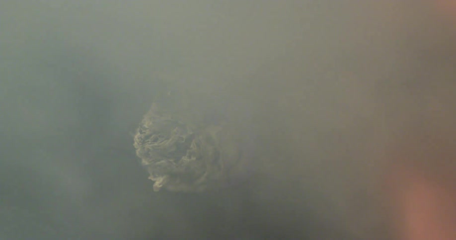 Closeup of a cigar being smoked
