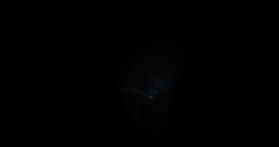 Glitter exploding into a circle