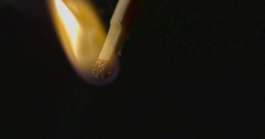 Match being lit off of match box
