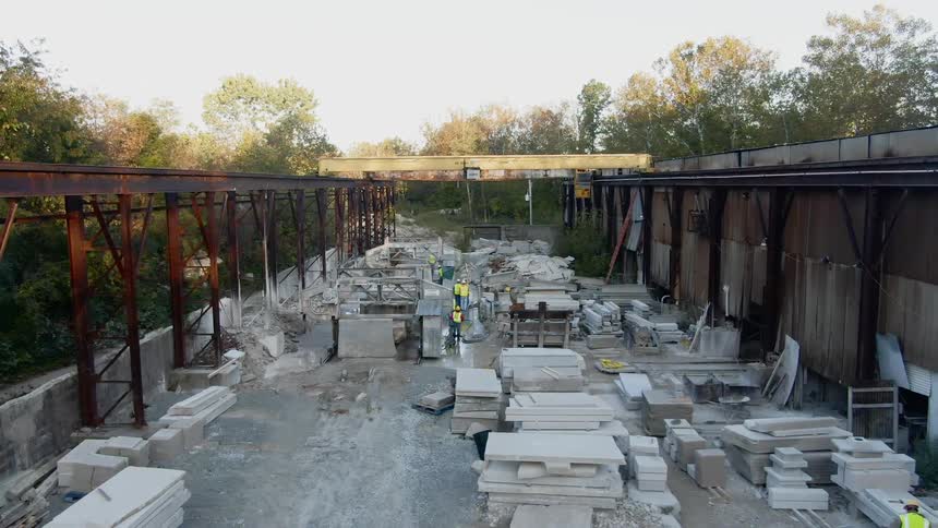 A footage of a factory warehouse