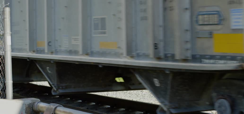 A train moves through