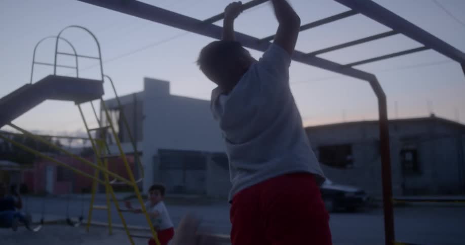Boys playing in the playground