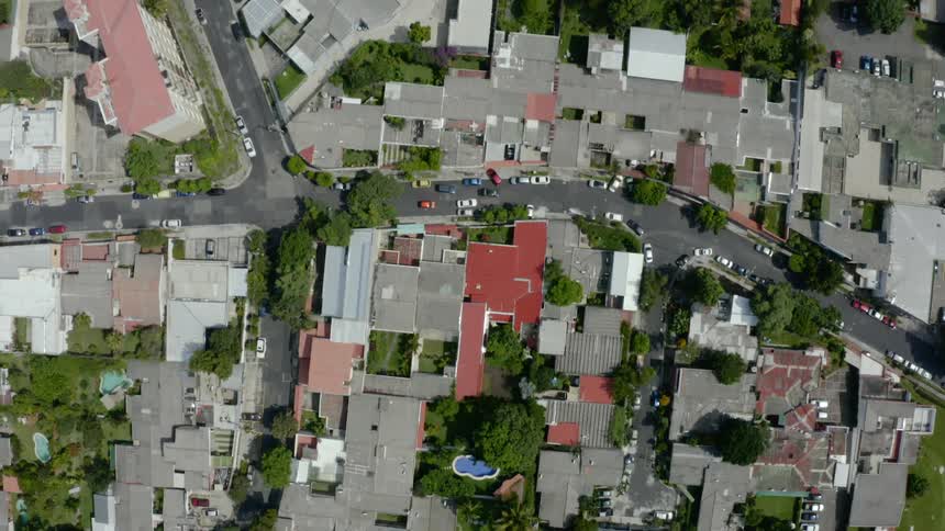 Birds eye view of a city
