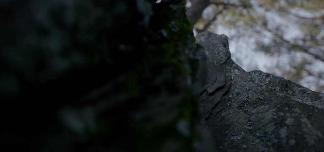 Close up view of large rocks