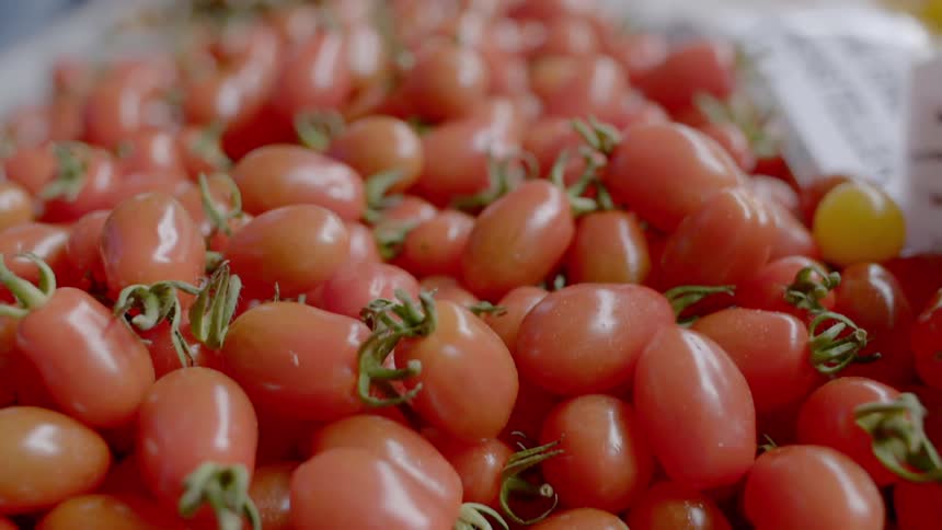 Close up of grape tomatoes