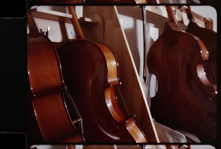 A group of a cello and violin