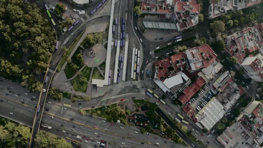 A birds eye view of the highway