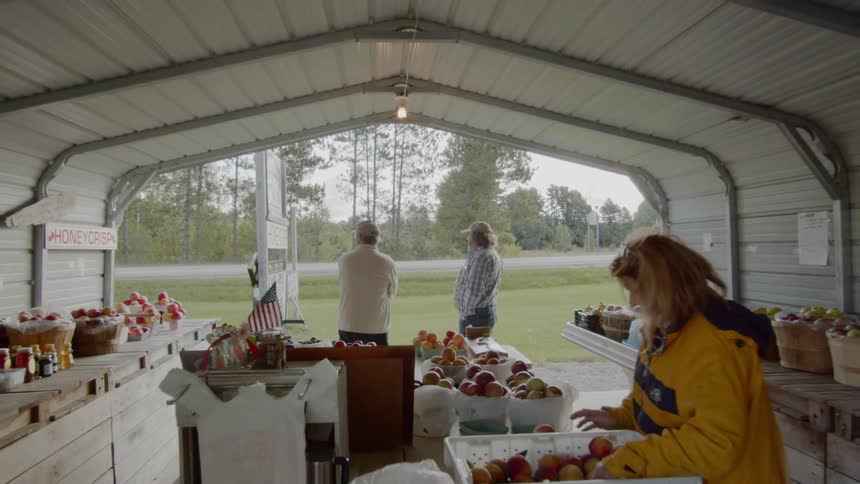 A farmers market