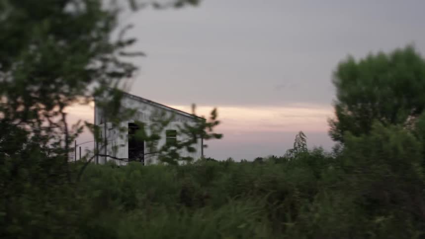Old shed in a field