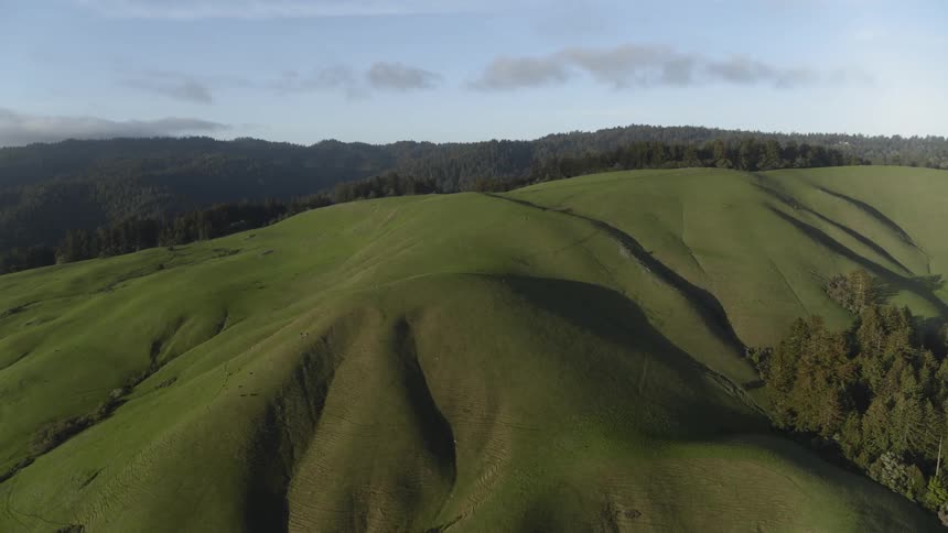 Landscape view of rolling hills