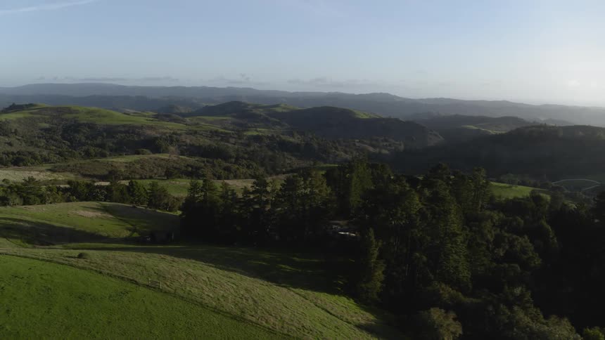 Landscape view of rolling hills