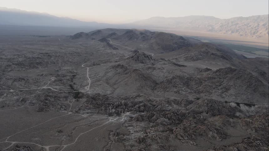 Landscape view of rocky hills