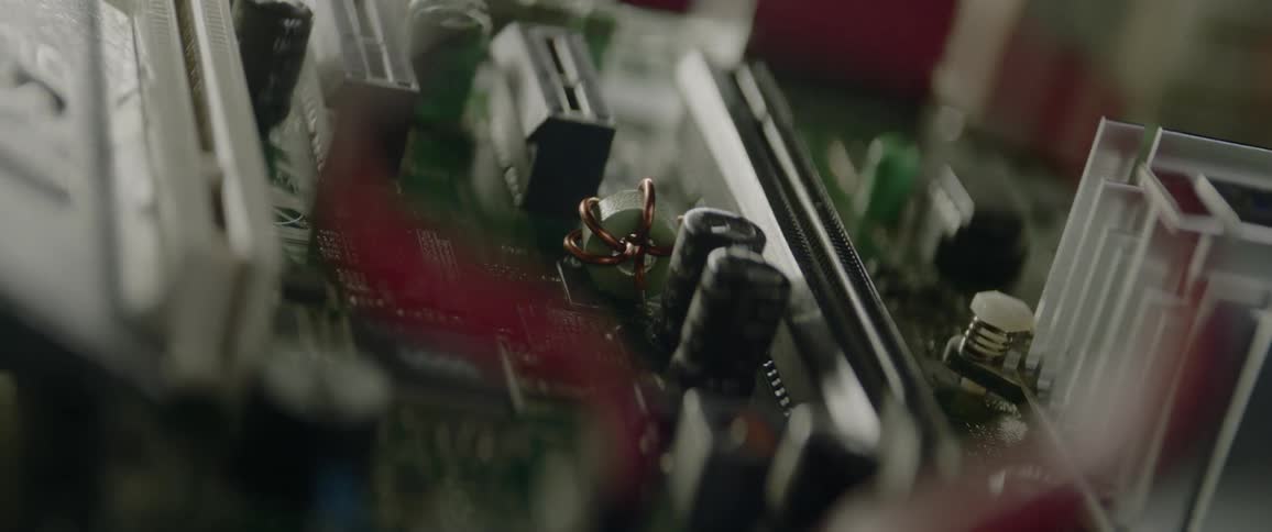 Close up of a circuit board