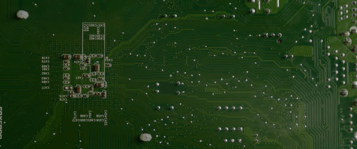 Solder on a chip board