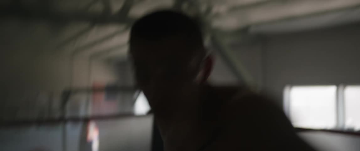 A man boxing in a boxing ring