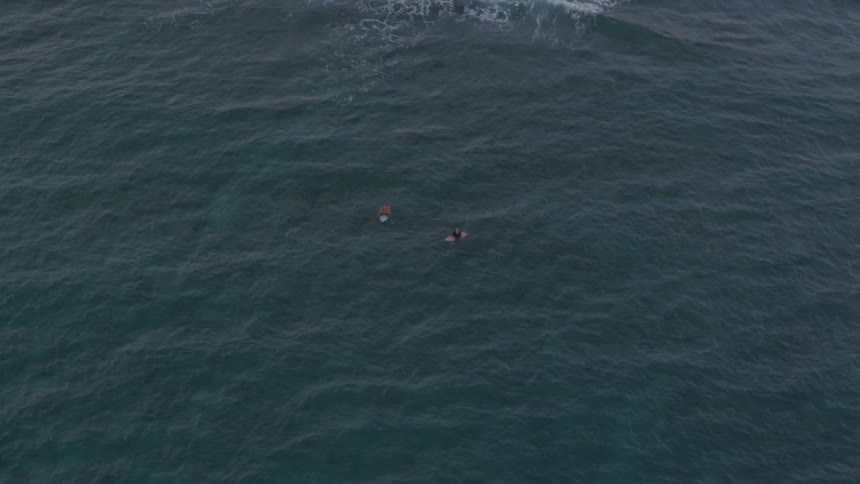 Birds eye view of boats in the water