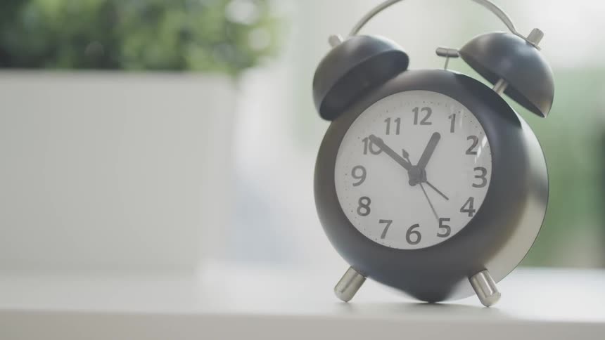 A time lapse of a clock