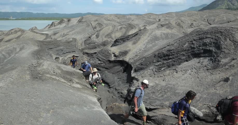 A group out hiking