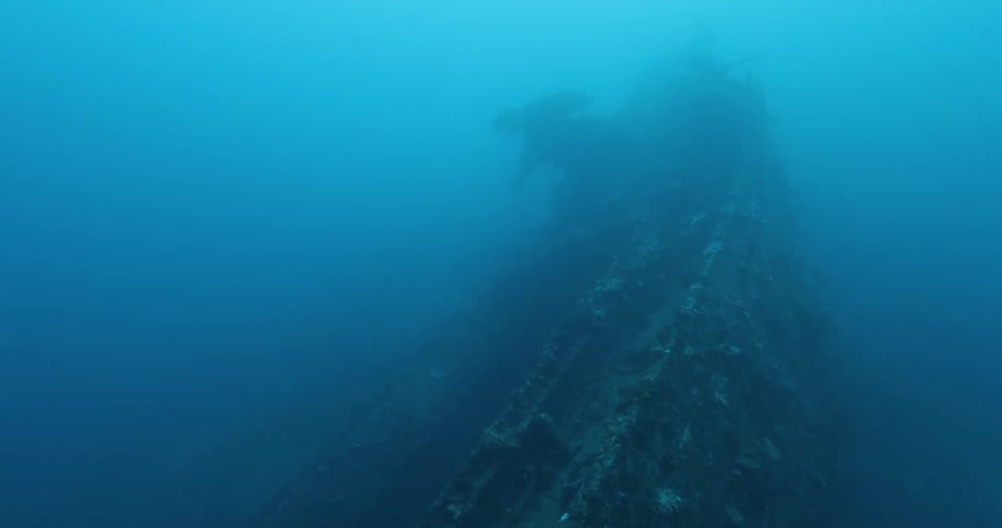 Underwater wreckage