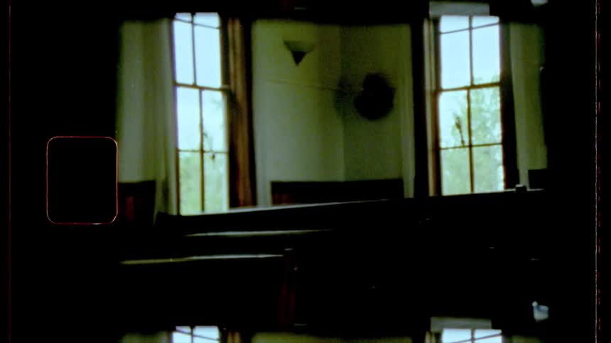 Film footage of indoors