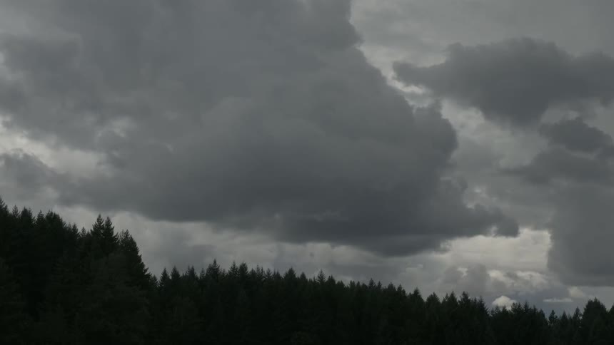 Clouds overtake the sky