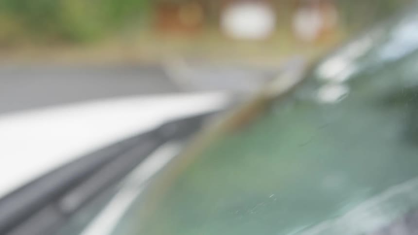 A car wiper on work