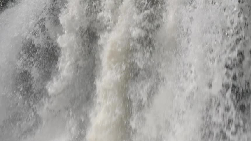A scenery of a waterfall