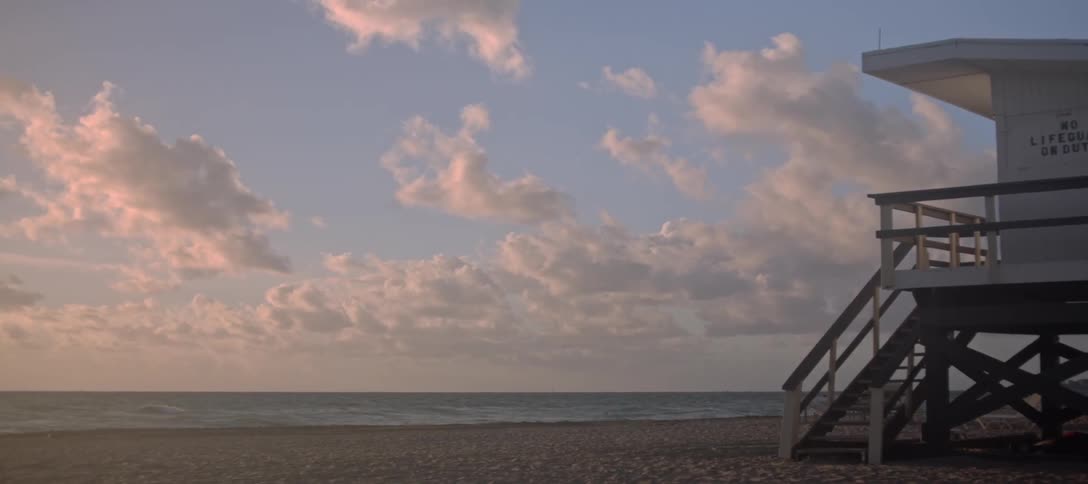 A scenery at beach coastal at dawn