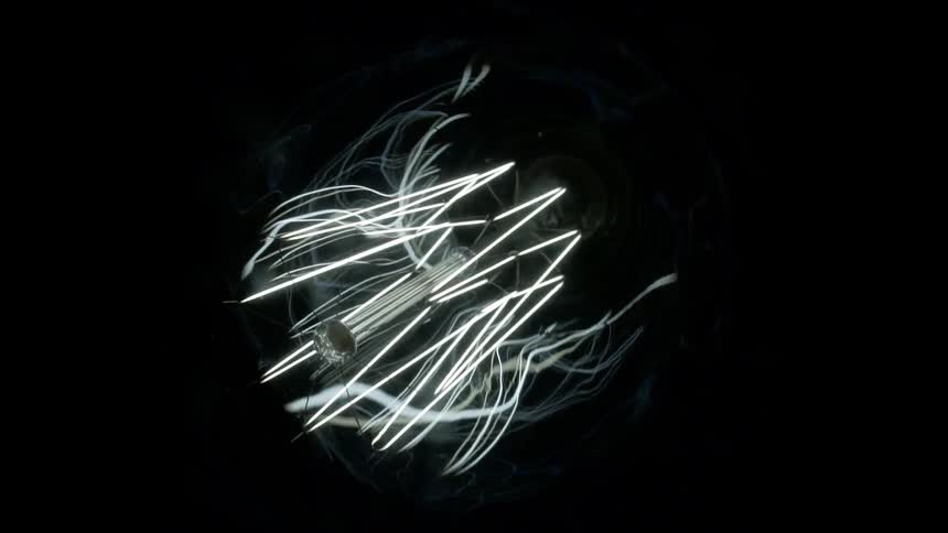 Close ups of lights around a rod