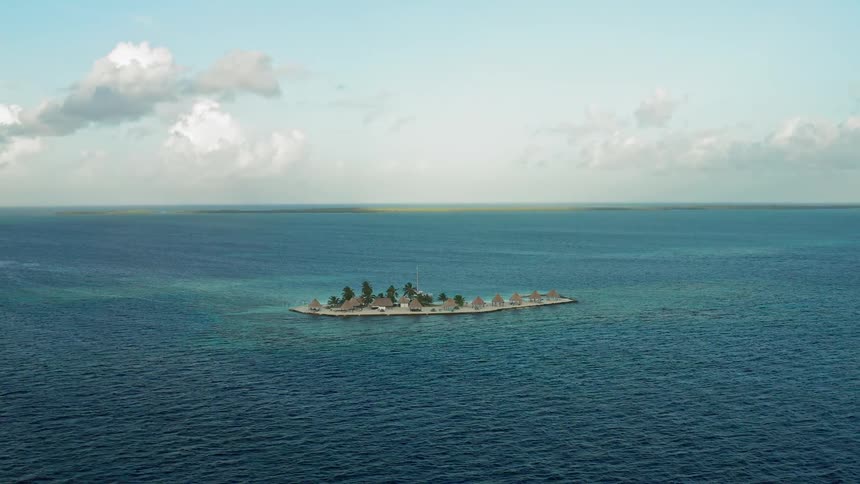 An island in the middle of the water